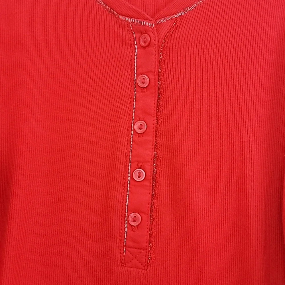 Justice LOT Of 2 Red & Purple Ribbed Fabric Long Sleeve Tops 10